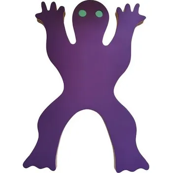 Plavecká deska ŽÁBA VELKÁ 950x620x38mm, fialová pruh.