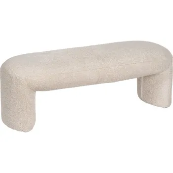 Béžová lavice z textilie bouclé Suave – Ixia ID_1668216