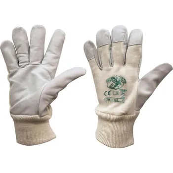 Pracovní rukavice PAYPER 17W 000580-014 / Kožené kombinované rukavice - bílá 8