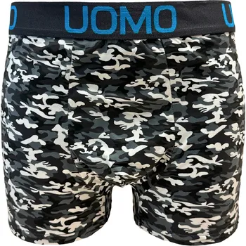 Pánské bavlněné boxer šortky černé D5112 Velikost: 6XL