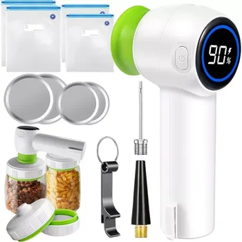 Vakuovačka Multifunkční vakuová pumpa VERK 27539 s LED displejem + sáčky