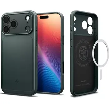 Spigen Thin Fit MagSafe ochranný kryt pro Apple iPhone 17 Pro abyss green (ACS10340)