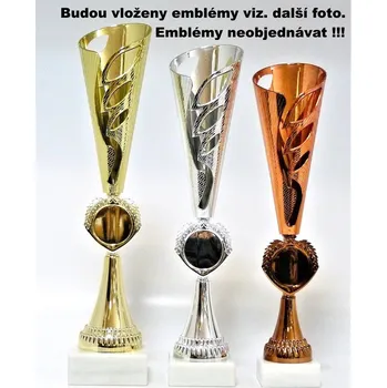 Rybáři poháry 379-K2524 - Emblém viz.další foto v ceně Zde napište text na štítky a součet zadejte do košíku. Více informací viz.POPIS v dolní části.