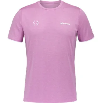 BABOLAT PLAY MEN CREW NECK TEE LEBRON PINK HEATHER pánské tričko - XL