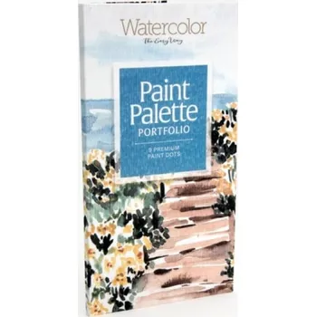 Cizojazyčná kniha Watercolor the Easy Way Paint Palette Portfolio Coastal - Berrenson, Sara