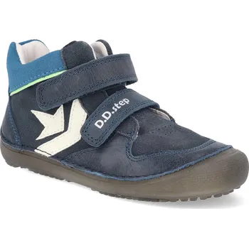Dívčí obuv Barefoot dětské kotníkové boty D.D.step A063-52159 modré Velikost: 29