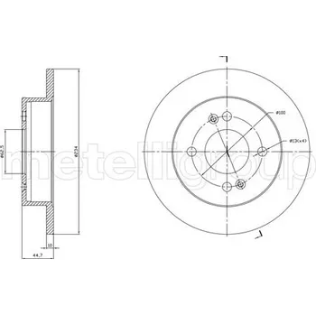 Brzdový kotouč Brzdový kotouč CIFAM 800-1761C