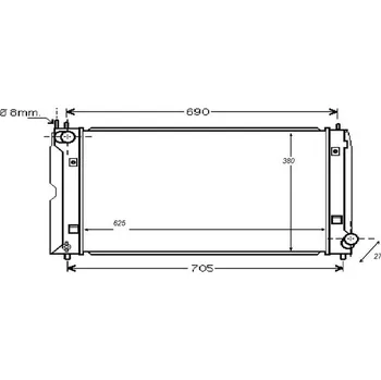 Motor automobilu Chladič, chlazení motoru MAHLE CR 1079 000S
