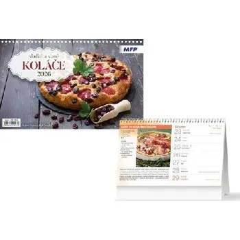 Kalendář Sladké a slané koláče 2026 - stolní kalendář - MFP paper