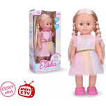 Wiky Eliška chodící panenka 41 cm růžové šaty - Český obal