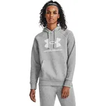 Tréninková volná mikina dámská UNDER ARMOUR Rival Fleece Big Logo Hdy, Mod Gray Light Heather / White - XS