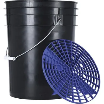 kbelík s odkapávacím roštem, OXFORD (černý/modrý, objem 20 l), M002-185