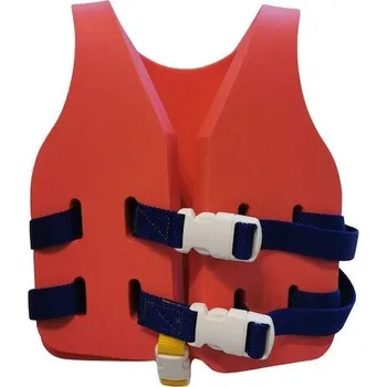 Plovací vesta Plavecká vesta PŘEDŠKOLÁK 330x260x27mm (2-5 let), červená + modrý popruh