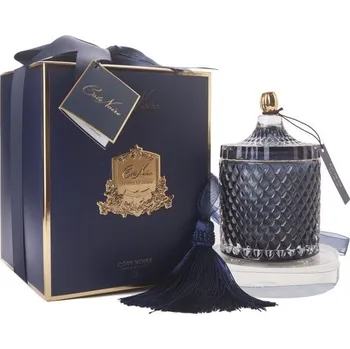 Svíčka Côte Noire - Large Art Deco svíčka Navy & Gold, Eau de Vie