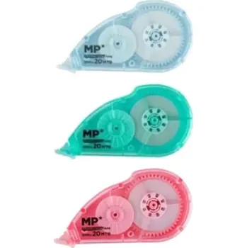 Korekční prostředek Main Paper Korekční strojek/roller 5mm x 20m - mix barev, blistr