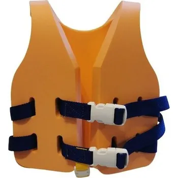 Plovací vesta Plavecká vesta PŘEDŠKOLÁK 330x260x27mm (2-5 let), oranžová + modrý popruh