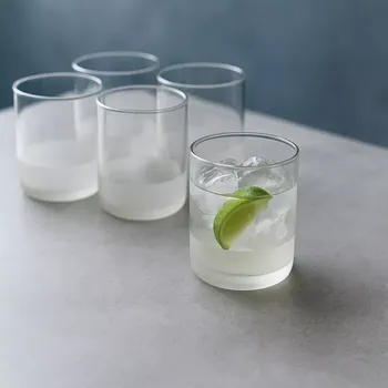 Sada nádobí 6dílná sada nízkých skleniček na pití Clear 300 ml