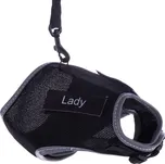 Trixie postroj vestička pro kočky XCat s nálepkou a vodítkem - černý