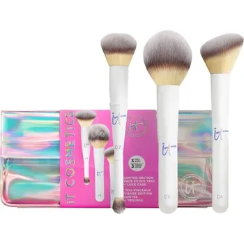 Kosmetická sada it-Cosmetics Prislusenstvi BrushUnwrap Your Creativity Set Complexion Perfection Brush #7 + Powder #8 Blush #4 Travelcase 1 Stk. (2&nbsp;474,00 Kč / 1 ks.)
