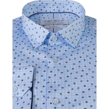 Pánská košile FERATT Košile ANATOL modrá MODERN Velikost: XXL