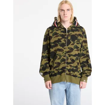 Pánská mikina Mikina A BATHING APE 1St Camo Shark Full Zip Hoodie UNISEX Green XL