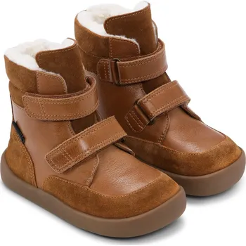 Chlapecké sněhule Dětské zimní barefoot boty Bundgaard BASIL Cognac s TEX membránou a ovčí vlnou Velikost: 25