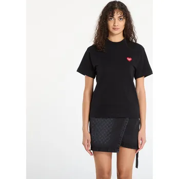 Pánské tričko Tričko Carhartt WIP W' S/S Heart Patch T-Shirt UNISEX Black/ Red L