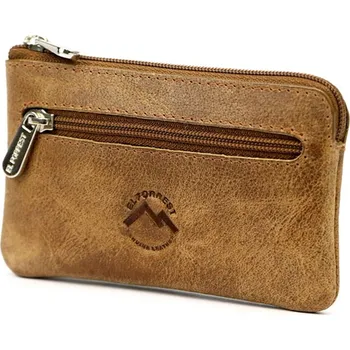 Hnědá kožená klíčenka El Forrest