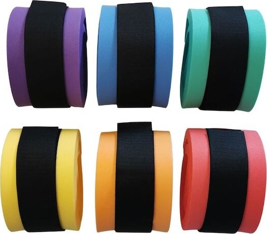 Nadlehčovací rukávky (pár)-černý zip 550x100x15mm, mix barev + černý zip