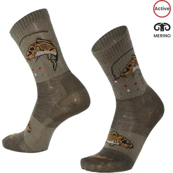 Pánské termo ponožky BESKYD CARP veselé merino ponožky Moose