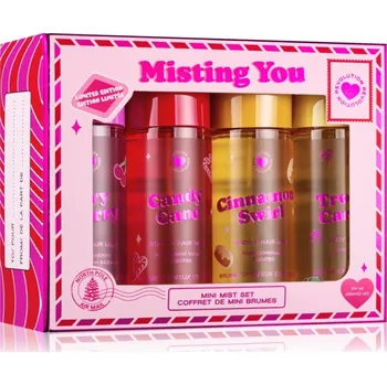 Tělový sprej I Heart Revolution Xmas 2025 I Heart Revolution Tropical Caramel Body an Hair Mist parfémovaný sprej na tělo a vlasy 100 ml + I Heart Revolution Very Cherry Body an Hair Mist parfémovaný sprej na tělo a vlasy 100 ml + I Heart Revolution Candy Cane Body an