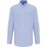 PREMIER PR 238 / Pánská Oxford pruhovaná košile s dlouhým rukávem - white/oxford blue S