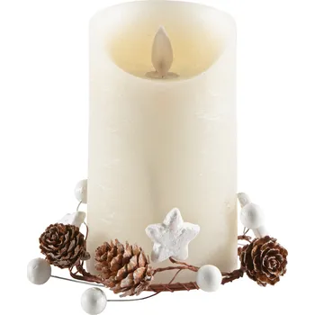 Svíčka LIVARNO home LED svíčka z přírodního vosku (krémová)