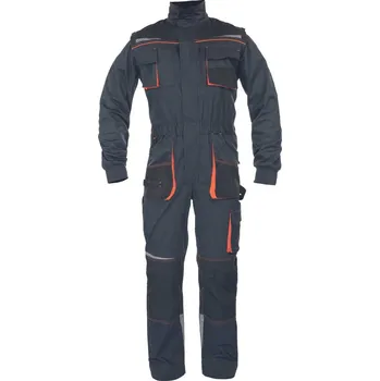 Pracovní kombinéza CERVA EMERTON STRETCH / Odolná strečová pracovní kombinéza - šedá/oranžová 44
