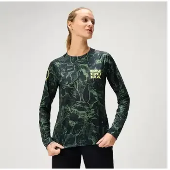 cyklistický dres Endura Floral LTD dámský dres dlouhý rukáv Black vel. L