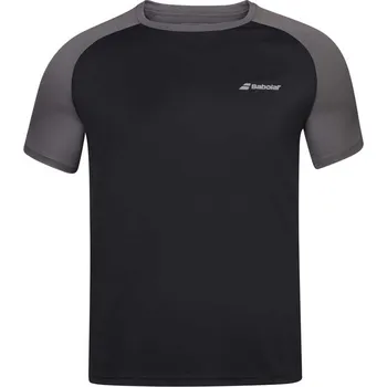 BABOLAT PLAY MEN CREW NECK TEE BLACK pánské tričko - M