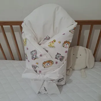 Zavinovačka Pro útulný domov Povlak na péřovou zavinovačku Veselá zvířátka TYP zavinovačky: KLASIK, ROZMĚR povlaku: 70 x 70 cm