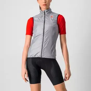 Cyklistická vesta Castelli Aria dámská vesta Silver Gray vel. M