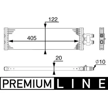 Chladič motoru Chladič oleje, automatická převodovka MAHLE CLC 64 000P