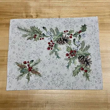 Vánoční dekorace ARTICA Gobelínové prostírání ŠIŠKA a JMELÍ 40 x 50 cm