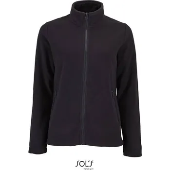 Dámská softshellová bunda SOL´S NORMAN / Dámská fleecová bunda - black S