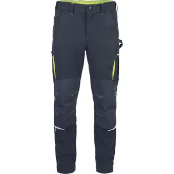 CERVA L-SURE DAWSON / Pánské kalhoty ze strečového materiálu s reflexními detaily - černá XL