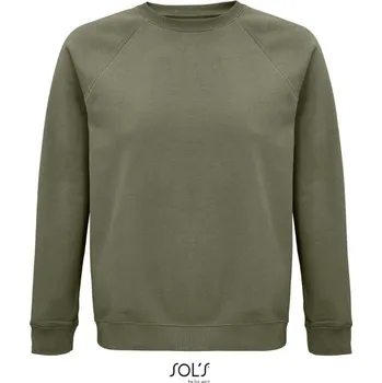 Pánská mikina SOL´S SPACE / Unisex bio raglánová mikina - khaki XXL