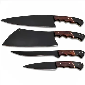 Sada kuchyňských nožů XR 38746 4ks Černá Hnědá