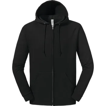 Pánská mikina JERZEES 993M NUBLEND / Unisex mikina na zip s kapucí - black L
