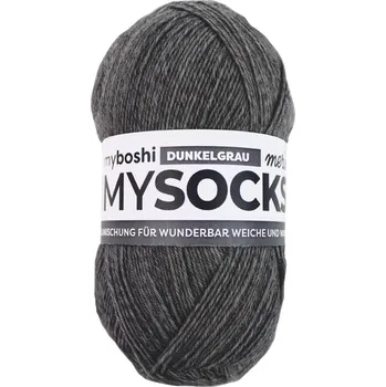 Příze Příze myboshi Mysocks Merino Tmavě šedá