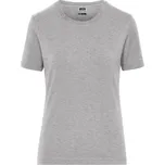 DAIBER JN 1801 / Dámské elastické tričko z bio bavlny - grey heather M