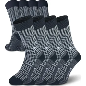 Pánské ponožky Northman Muro Mercerized 4-pack Velikost: 45-47 Černé Společenské Ponožky Mercerovaná Bavlna (Sada)