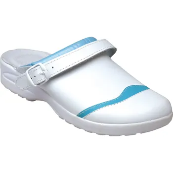 Pracovní obuv SANTÉ GF/615 / Dámské pracovní pantofle - bílá/modrá 35