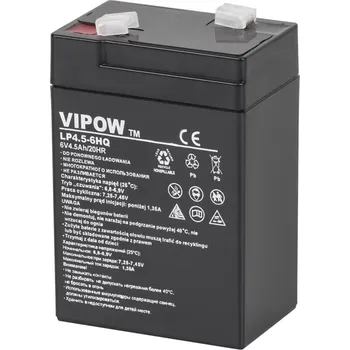Záložní baterie Gelová baterie VIPOW 6V 4.5Ah HQ Bezúdržbová